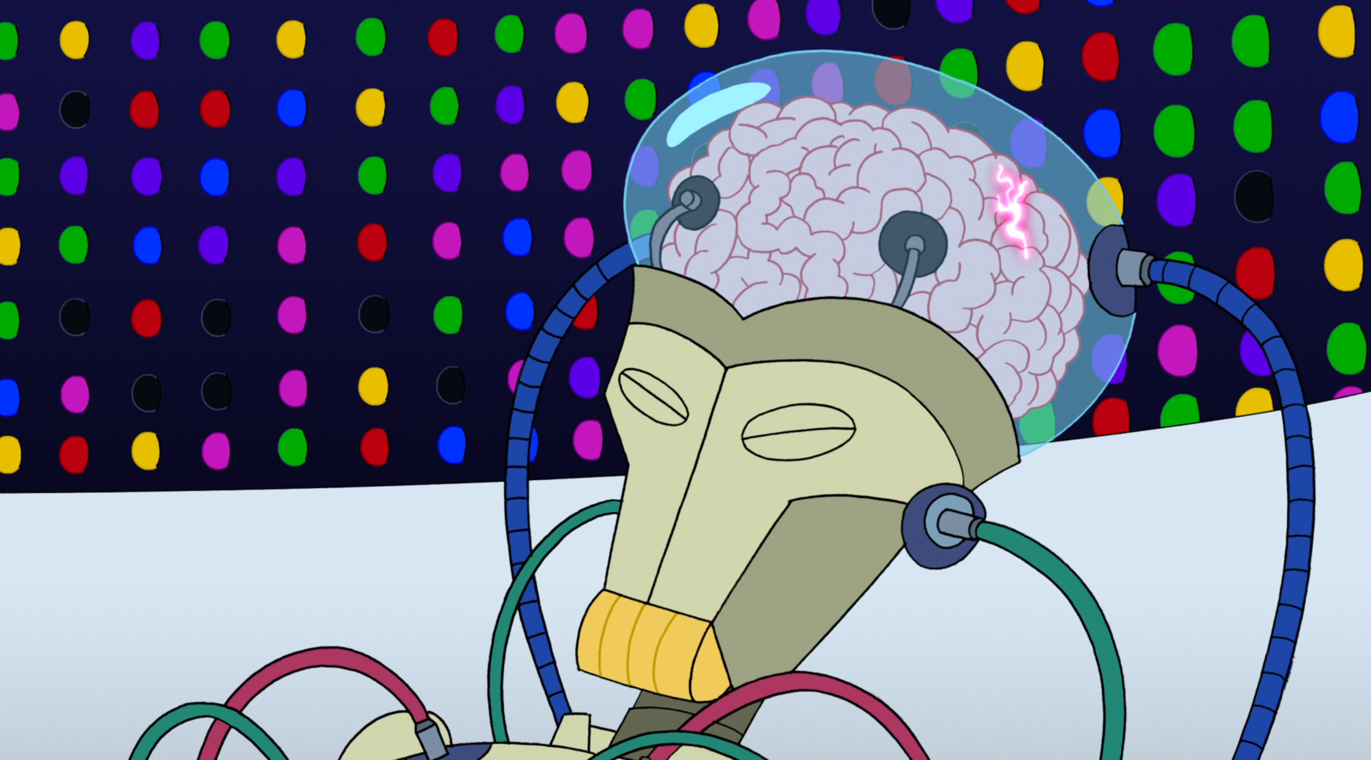 Futurama, S6 EP16 "Law and Oracle"
Pickles, a robot equipped with an advanced human brain that can predict crimes in advance before they happen.