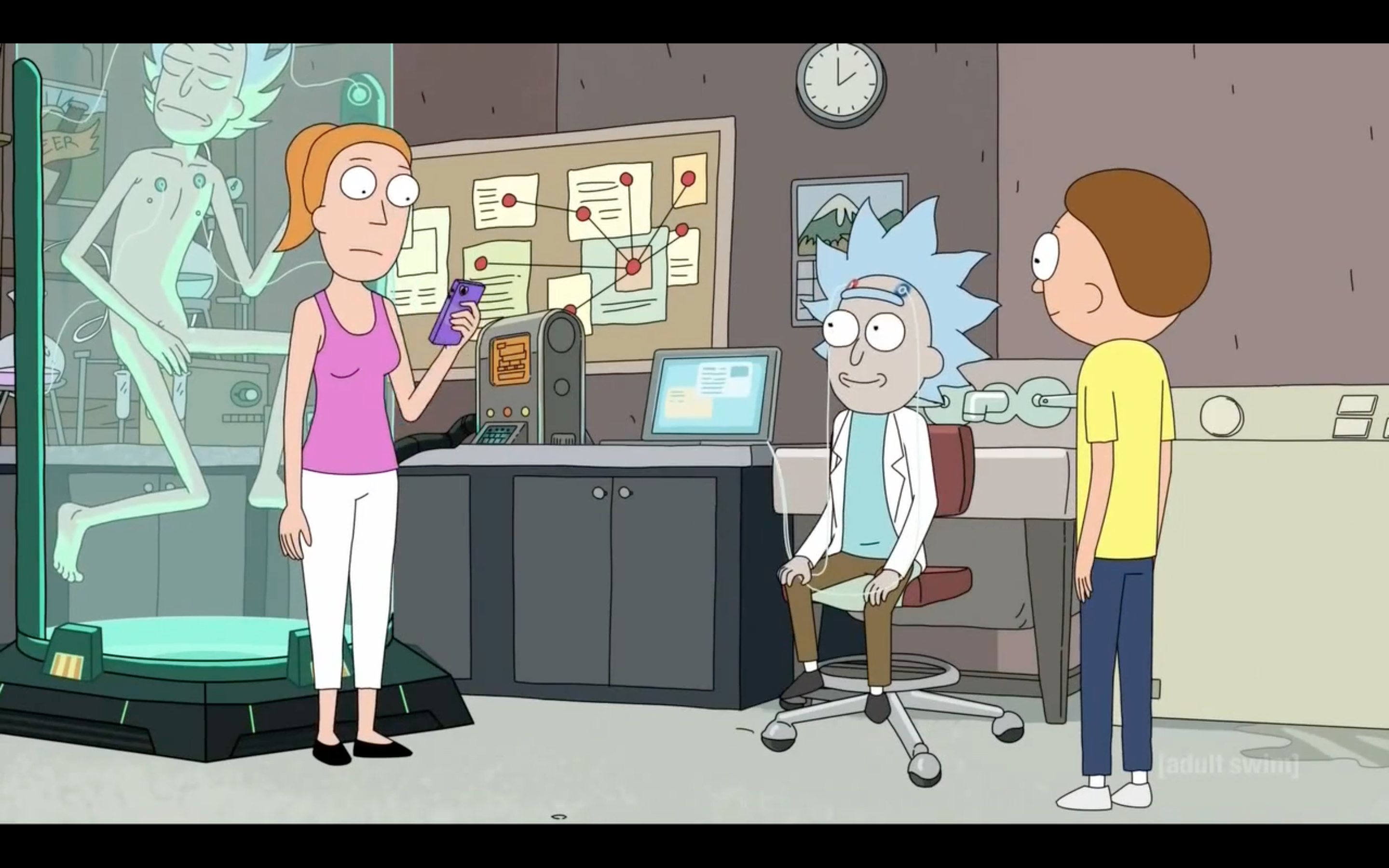 Rick and Morty
machine that transfers consciousness