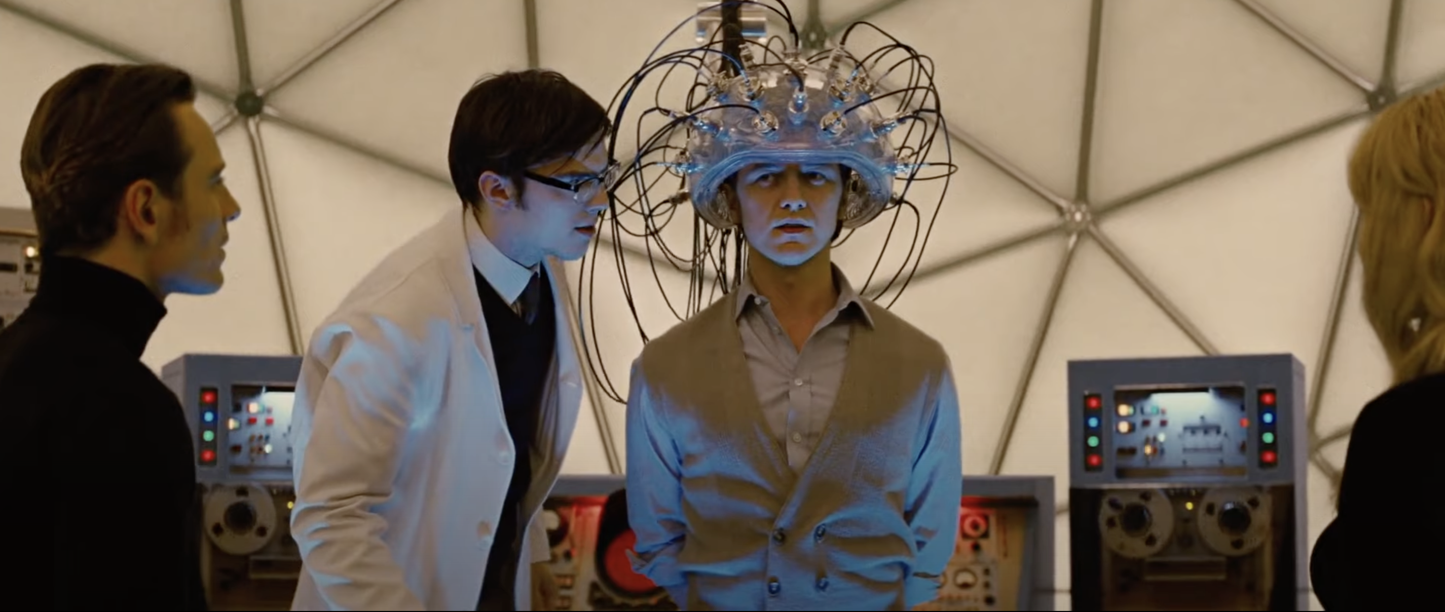 X-Men
Cerebro amplifies the brainwaves of the user. In the case of telepaths, it enables the user to detect traces of others worldwide, also able to distinguish between humans and mutants. Depictions of its inherent strength have been inconsistent; at times in the storylines it could detect mutated aliens outside of the planet, when at others it could only scan for mutants' signatures in the United States. It is not clear whether it finds mutants by the power signature they send out when they use their powers or by the presence of the X-gene in their body; both methods have been used throughout the comics.
Using Cerebro can be extremely dangerous, and telepaths without well-trained, disciplined minds put themselves at great risk when attempting to use it. This is due to the psychic feedback that users experience when operating Cerebro. As the device greatly enhances natural psychic ability, users who are unprepared for the sheer enormity of this increased psychic input can be quickly and easily overwhelmed, resulting in insanity, coma, permanent brain damage or even death. The one exception has been Magneto, who has been said to have minor or latent telepathic abilities as well as experience amplifying his mental powers with mechanical devices of his own design. Some mutants have learned to shield themselves from Cerebro, usually via their own telepathic ability. Magneto can shield himself from the device through use of minimal telepathic powers; in the film series, he does so with a specially constructed helmet. Originally, Cerebro was a device similar to a computer that was built into a desk in Xavier's office. This early version of Cerebro operated on punched cards, and did not require a user (telepathic or otherwise) to interface with it. A prototype version of Cerebro named Cyberno was used by Xavier to track down Cyclops in the "Origins of the X-Men" back-up story in X-Men Volume 1 #40. In the first published appearance of Cerebro, X-Men Volume 1 #7, Professor X left the X-Men on a secret mission (to find Lucifer) and left Cerebro to the new team leader, Cyclops, who used it to keep track of known evil mutants and to find new evil mutants. The device also warned the X-Men of the impending threat posed by the non-mutant Juggernaut prior to that character's first appearance. Later, the device was upgraded to the larger and more familiar telepathy-based technology with its interface helmet. More recently, following the example set by the X-Men films, Cerebro has been replaced by Cerebra (referred to as Cerebro's big sister), a machine the size of a small room in the basement of Xavier's School For Higher Learning. Though designed to resemble the movie version of Cerebro, Cerebra is much smaller than the films' version. It resembles a pod filled with a sparkling fog that condenses into representations of mental images.
